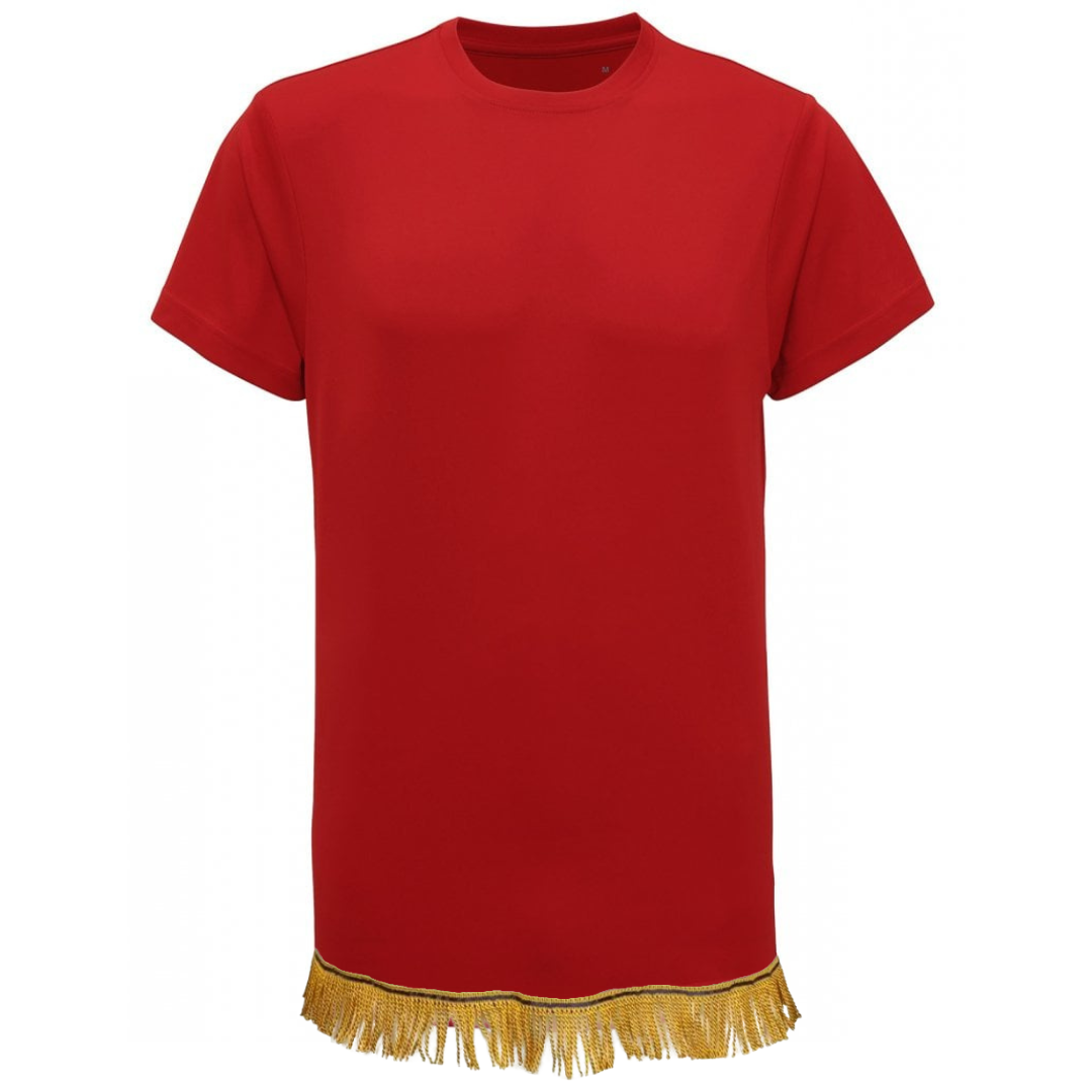 Men's Plain Short Sleeve Fringed T-shirt With Fringes Hebrew Israelite  Clothing 15 Colours Available 