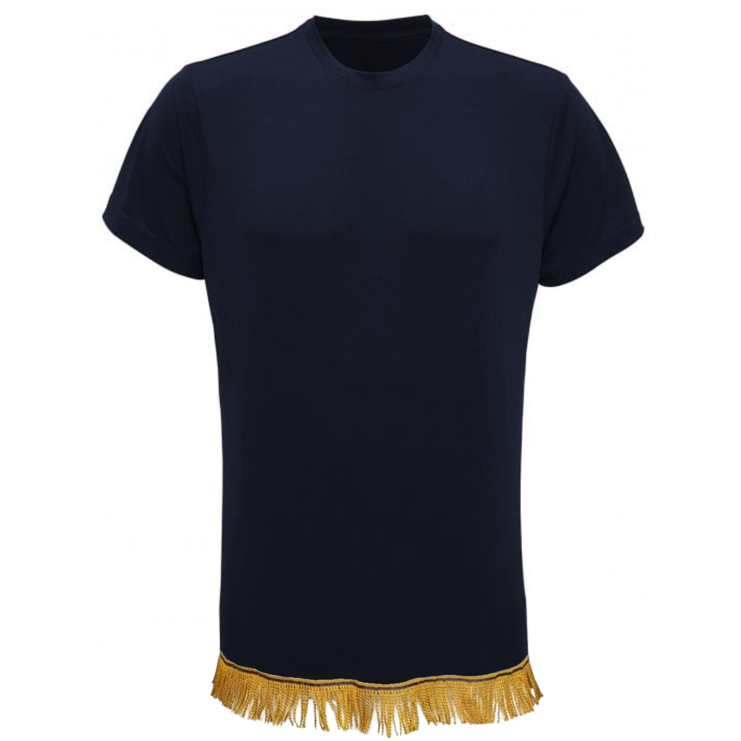 Mens Plain V-Neck Fringed T-Shirt with Fringes Hebrew Israelite Clothing 6 Colours Available