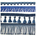 20m Assorted Navy Fringe Bundle - Free Worldwide Shipping- Sew Royal US