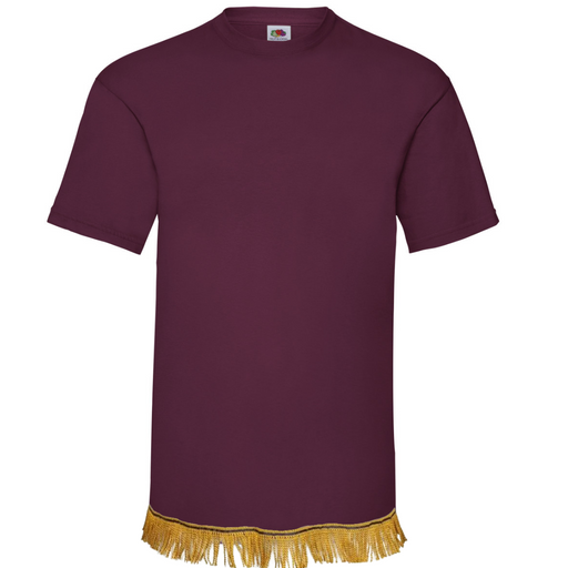 Men's Plain Short Sleeve Fringed T-Shirt - Free Worldwide Shipping- Sew Royal US