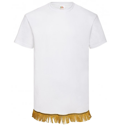 Men's Plain Short Sleeve Fringed T-Shirt - Free Worldwide Shipping- Sew Royal US