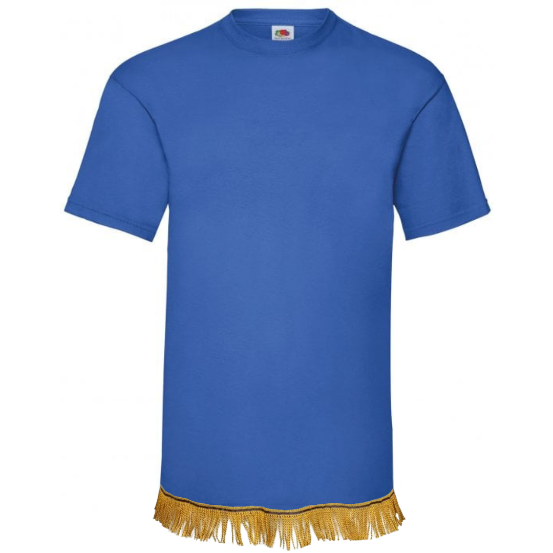 Hebrew Israelite T-Shirt w/ Fringes (Brown)